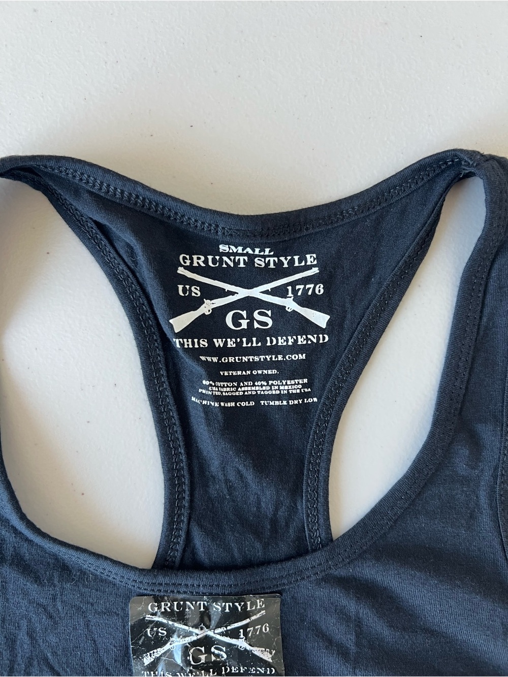 Grunt Style // NWOT Women's Breast Cancer Awareness Graphic Racerback Tank Top - Picture 4 of 6